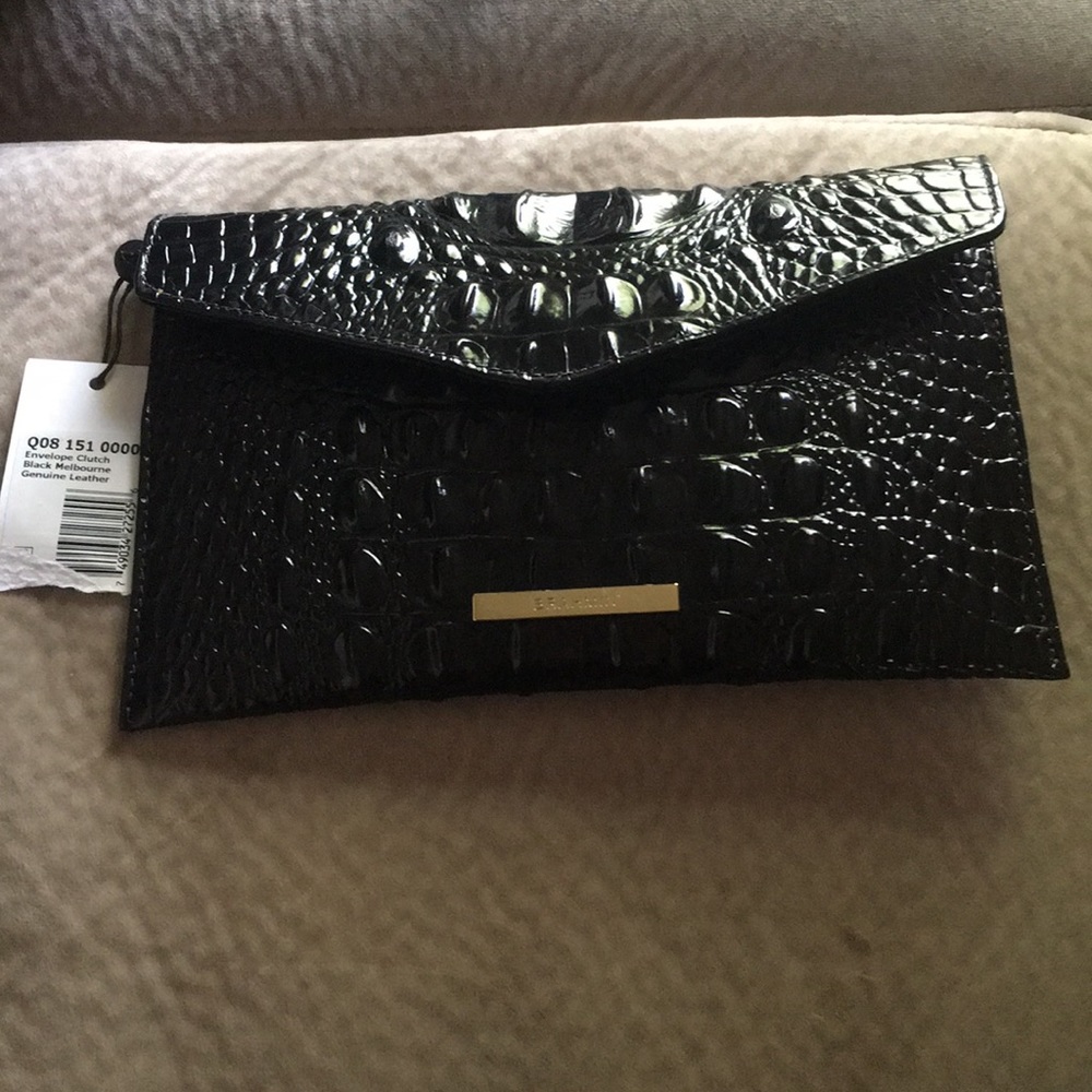 Black Melbourne Envelope clutch